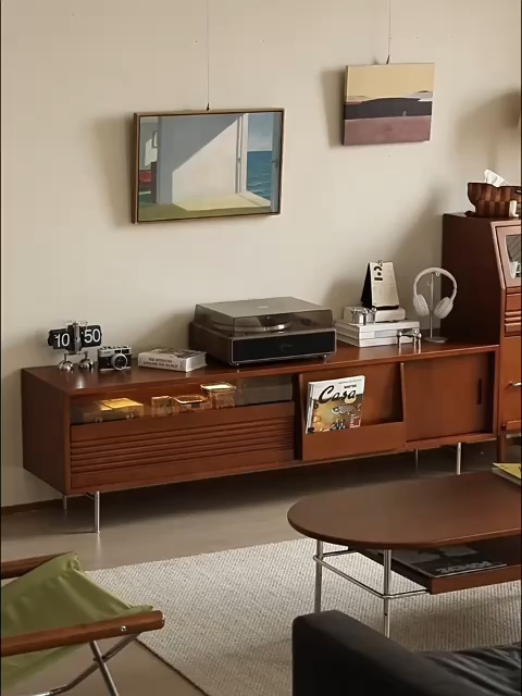 Woody Prime Boxツゲ材 北欧多機能テレビボード | ヴィンテージ感漂う