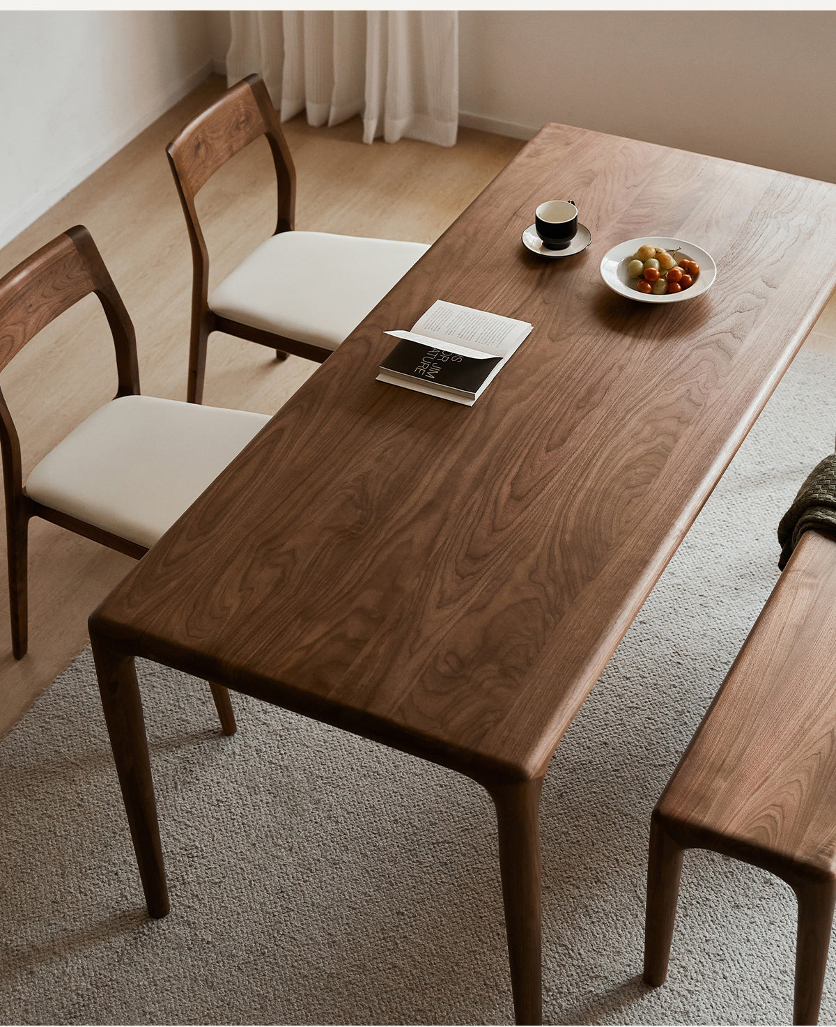 Woody Prime Walnut ウォールナット材 ダイニングテーブル 完成