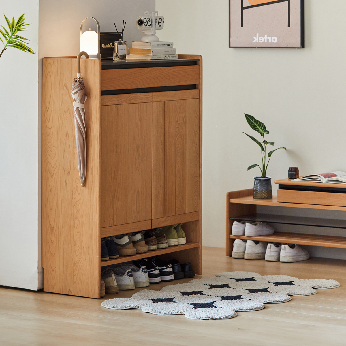 Woody Prime Cherry 大容量チェリーウッドシューズボックス – CAGUUU