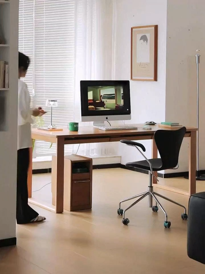 チェリー材 ナチュラルワイドデスク