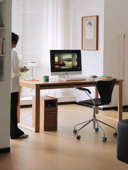 チェリー材 ナチュラルワイドデスク