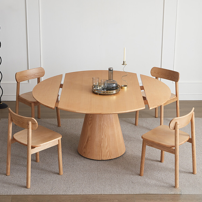 カームラウンドダイニングテーブル | 大人数にも対応できる柔軟な拡張