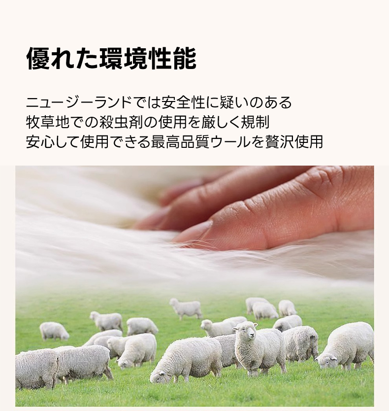 Eternal 高級ニュージーランド産ウールラグ | 柔らかな手触りと快適さ