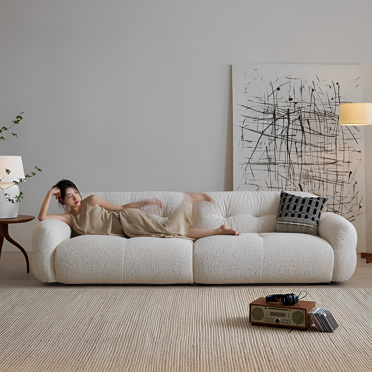 ソファ 白｜洗練されたデザインと快適性【CAGUUU公式】