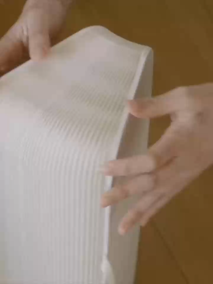 Kraft Paper 折りたたみクラフト紙ラウンドスツール | コンパクトに