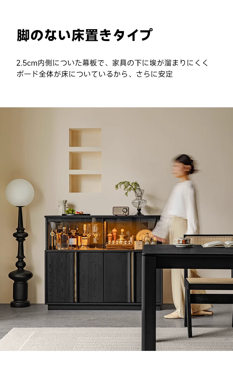Amazon.com: Gyfimoie Wine Bar Cabinet with Drawer and LED