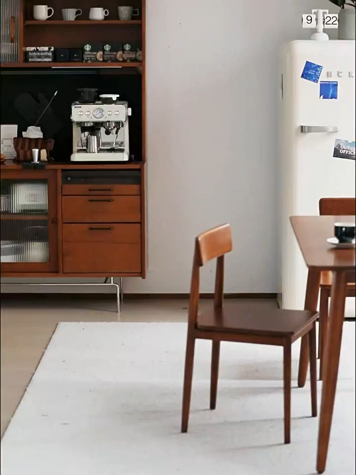 Woody Prime Boxツゲ材 木製スクエアダイニングチェア