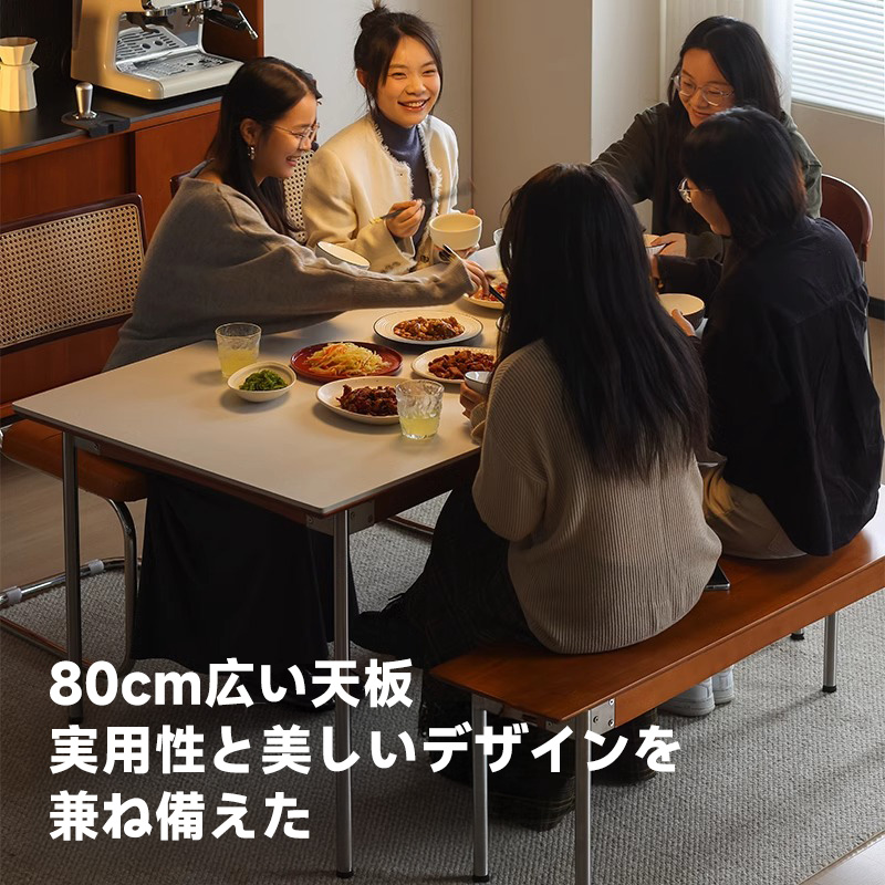 ツゲ材 セラミック天板異素材ダイニングテーブル