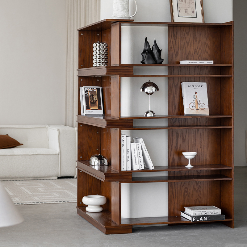 伸縮式コーナーシェルフ | アンティーク調で多用途に使えるコーナー