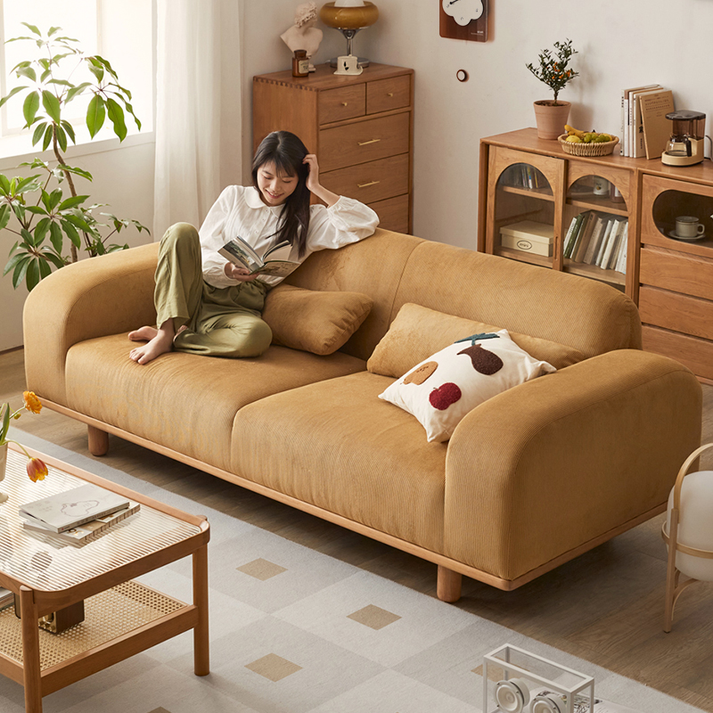 ロータイプふっくらソファ | 北欧風デザインで柔らかさと快適な座り