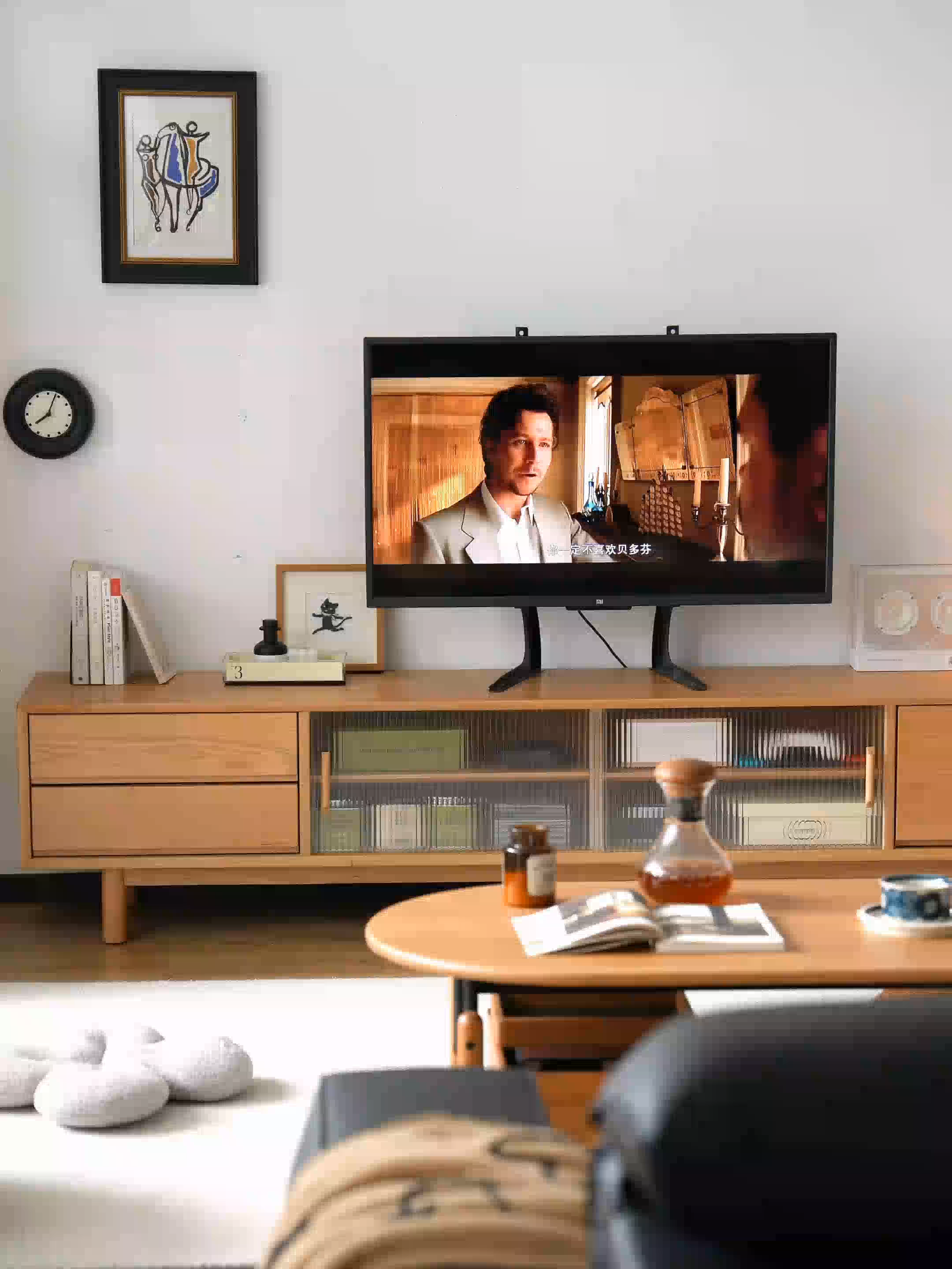 チェリー材 スタイリッシュテレビキャビネット テレビ 台