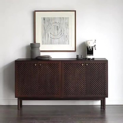 アンティーク調二段サイドボード | ヴィンテージ感漂う高級感と収納力