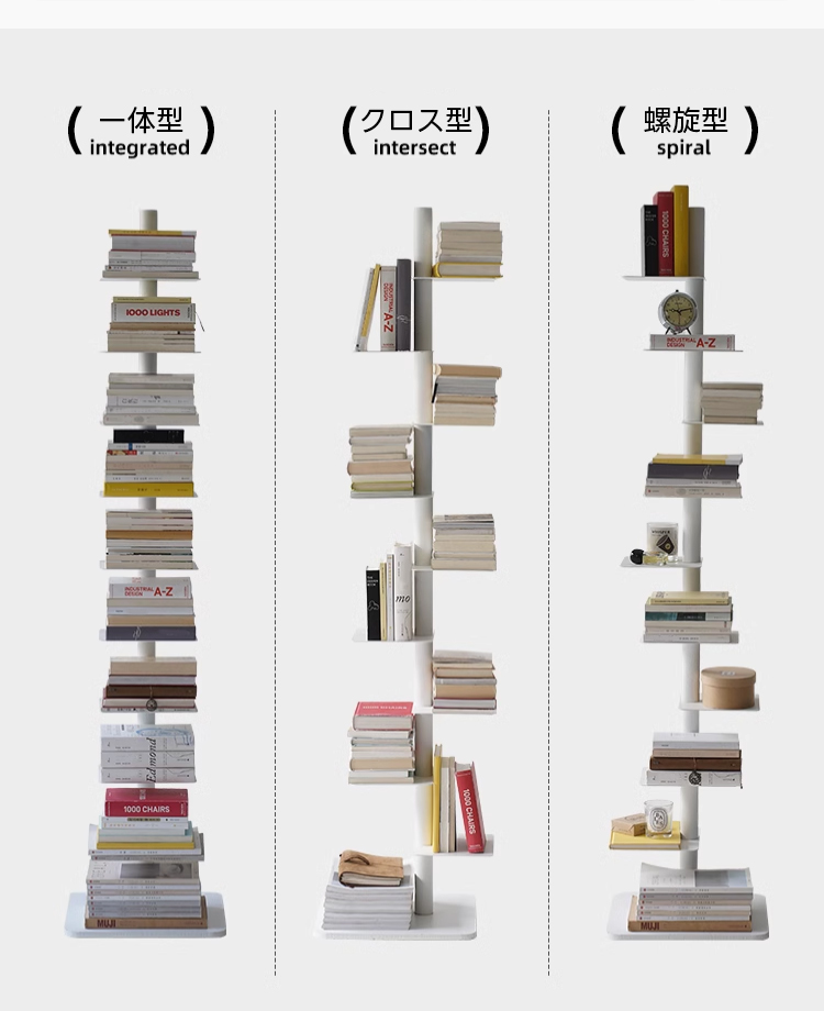 スリム回転式本棚 | 省スペースを叶える耐久性の高い回転収納 – CAGUUU
