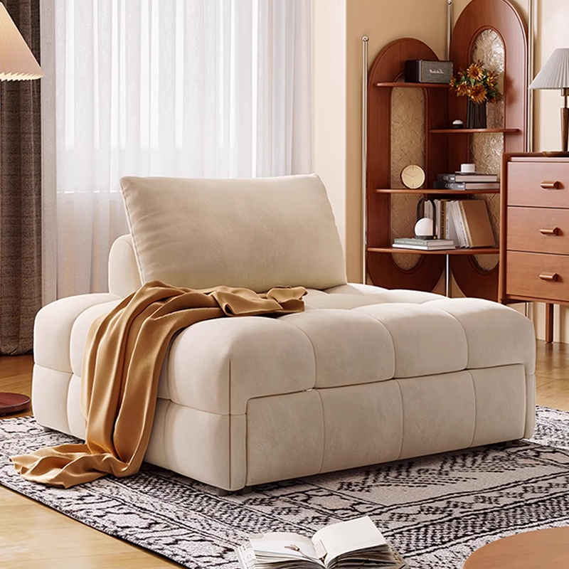 3WAY一人掛けソファベッド 省スペースでリクライニングとベッドに切替可能