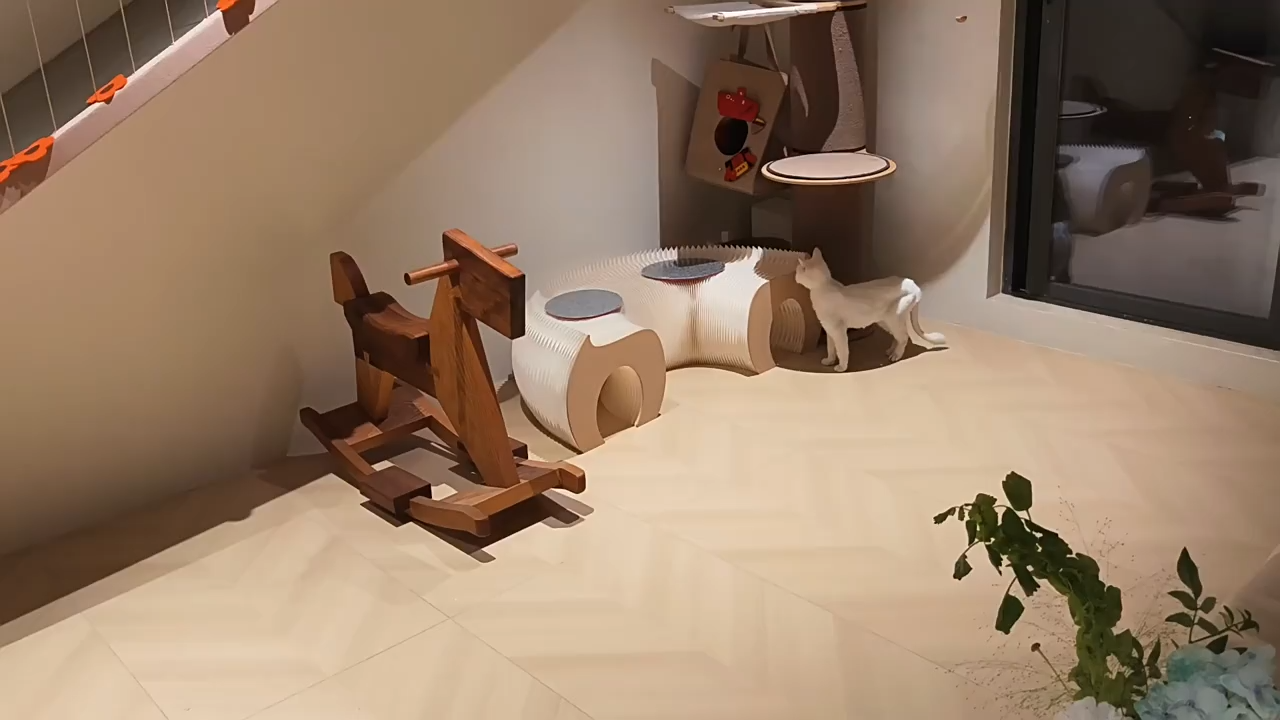 Kraft Paper 猫用トンネル型ベンチ