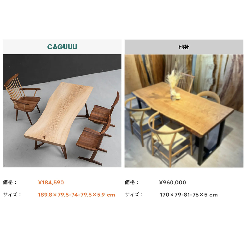 オリジナル一枚板シリーズ – CAGUUU