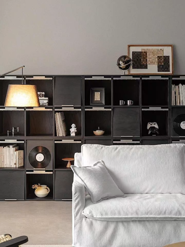 Woody Auraブラックマルチキャビネット