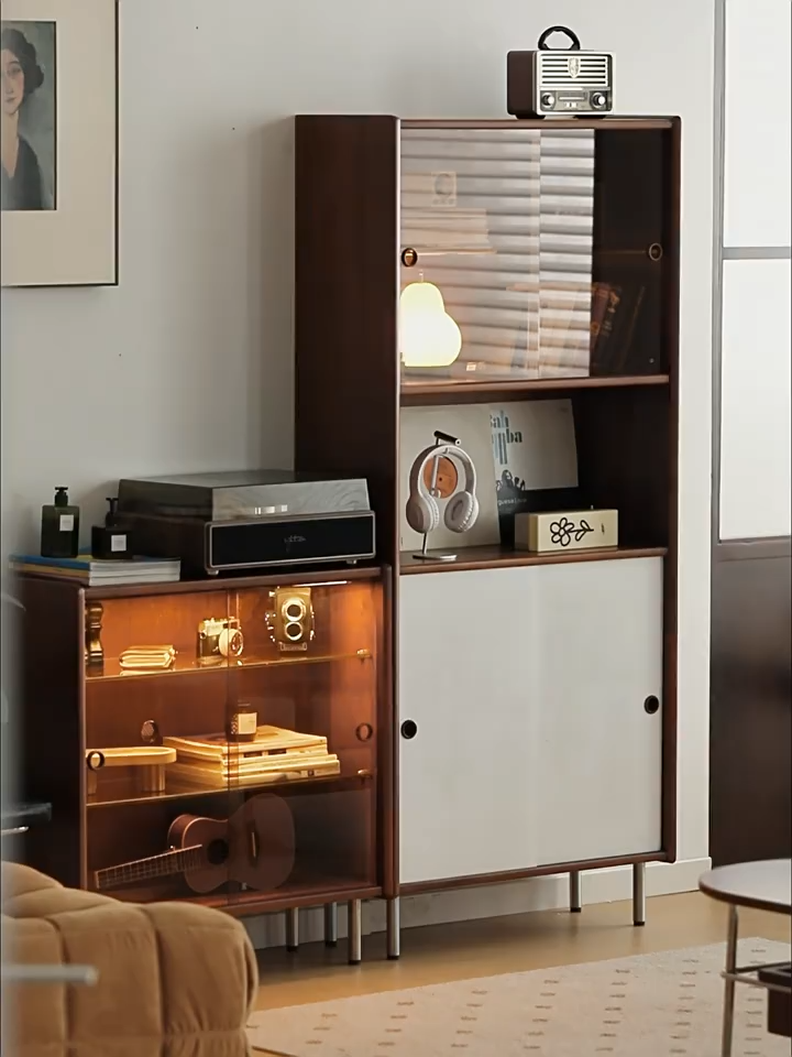 Woody Prime Boxツゲ材 多機能ユニットキャビネット