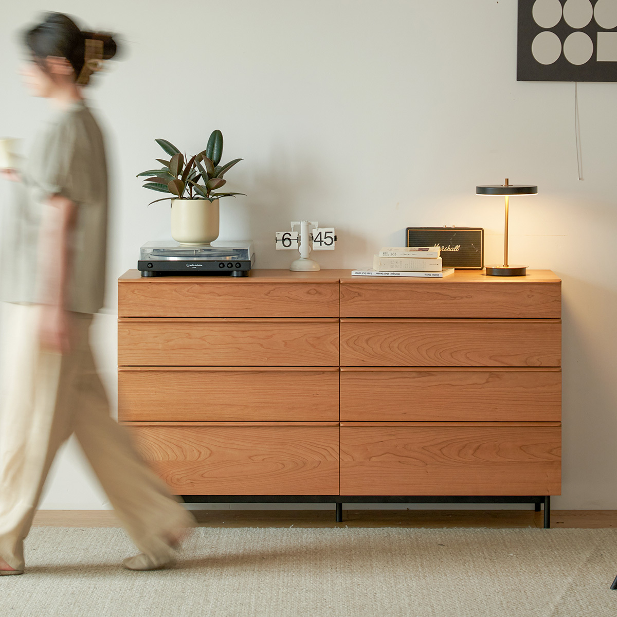 ナチュラルウッド 引き出しチェスト ウッド8マスチェスト – CAGUUU