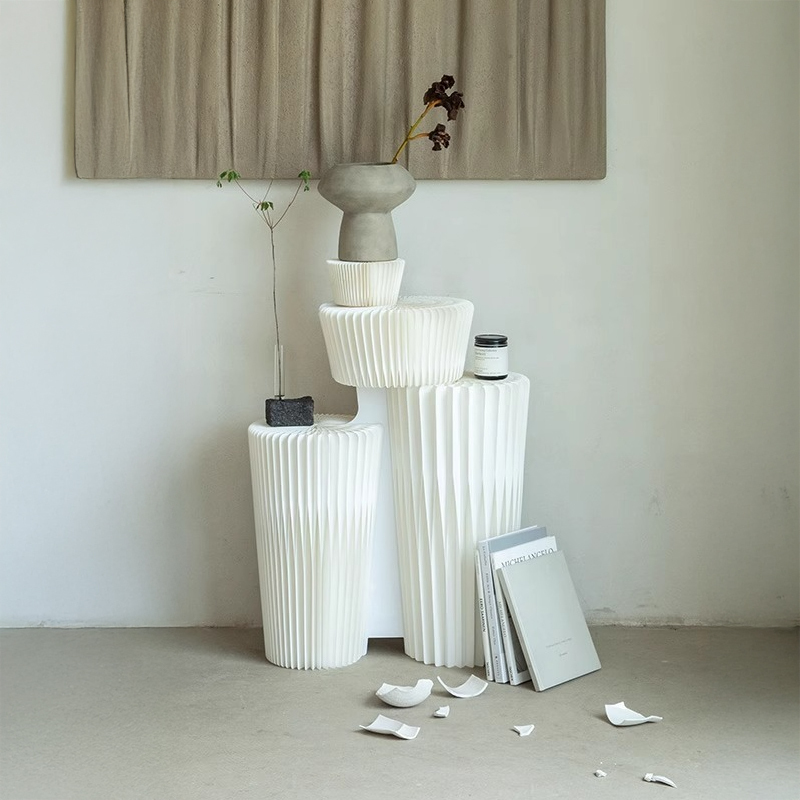 Kraft Paper クラフト紙円柱ディスプレイ