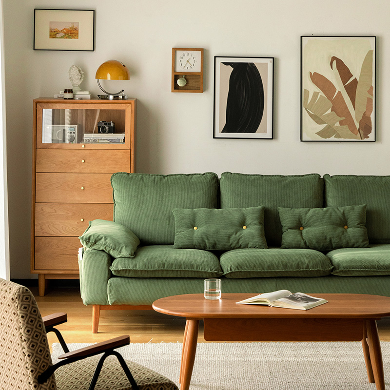 コーデュロイクッションソファ【カスタマイズ可】