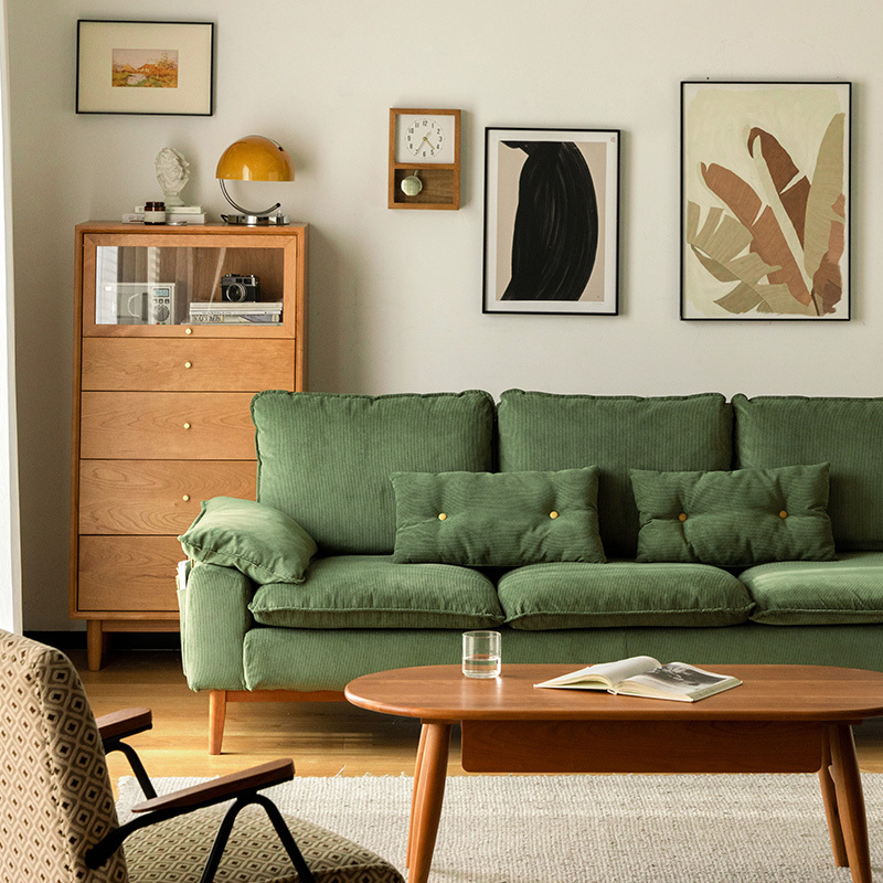 コーデュロイクッションソファ【カスタマイズ可】