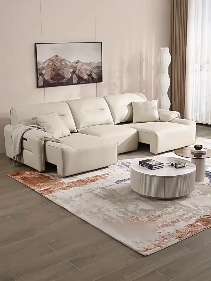 安心の防水・防汚性ラグジュアリー電動リクライニングソファ