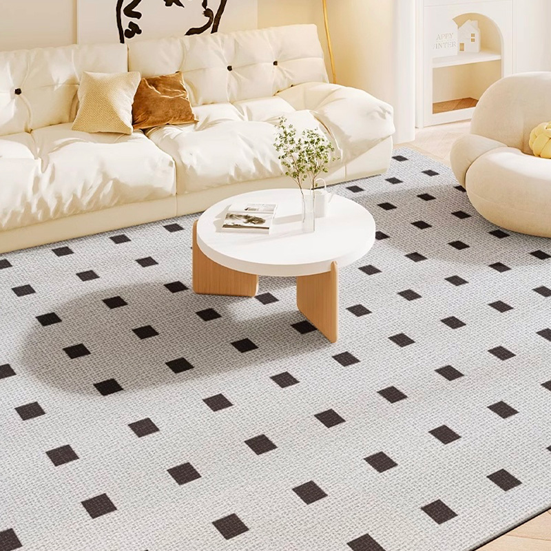 クラシックキューブデザインラグ | 滑り止め加工で安全性と快適性を