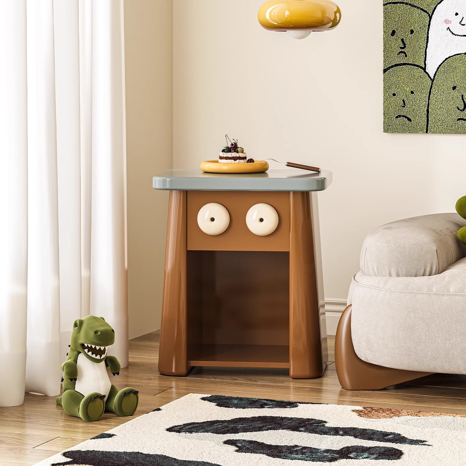 モダンポップサイドテーブル | 遊び心と機能性を融合させた