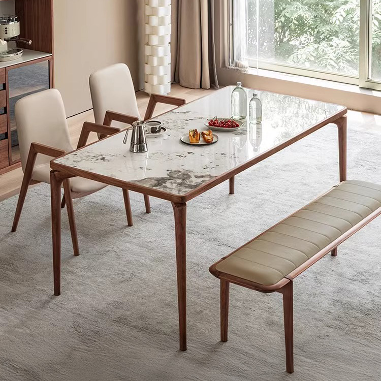 セラミック天板スマートダイニングテーブル | 高級感と実用性を