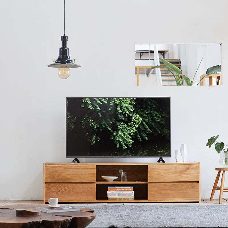 ホワイトオーク製テレビキャビネット