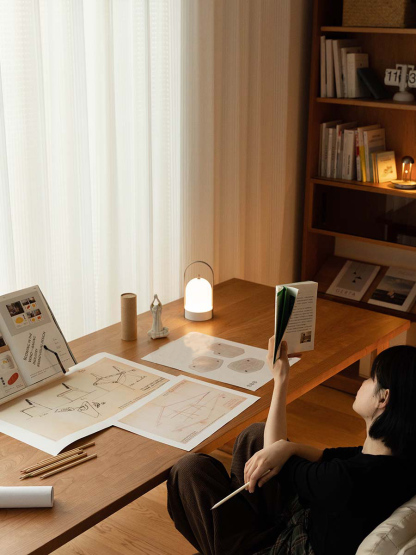 チェリーウッドロングダイニングテーブル