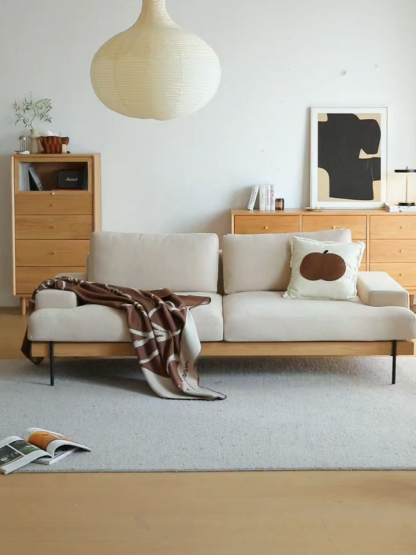 Woody Prime Oak スクエアクッションソファ【カスタマイズ可】