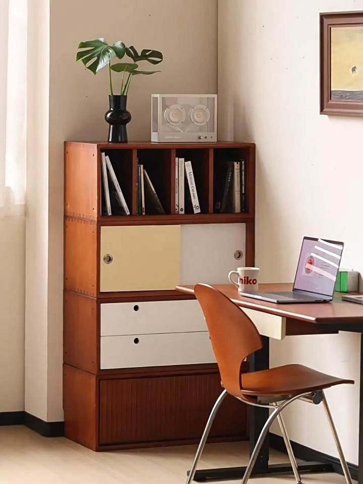 モジュール式レトロウッドキャビネット