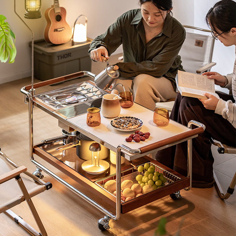 Woody Prime Boxツゲ材 アウトドア風万能キッチンカート – CAGUUU