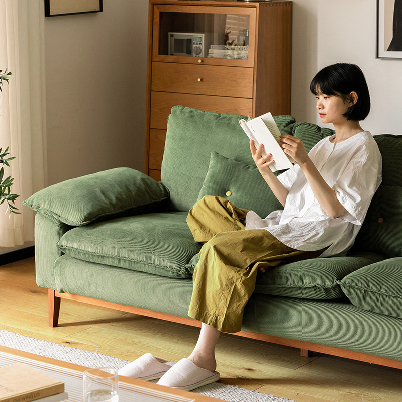 コーデュロイクッションソファ【カスタマイズ可】