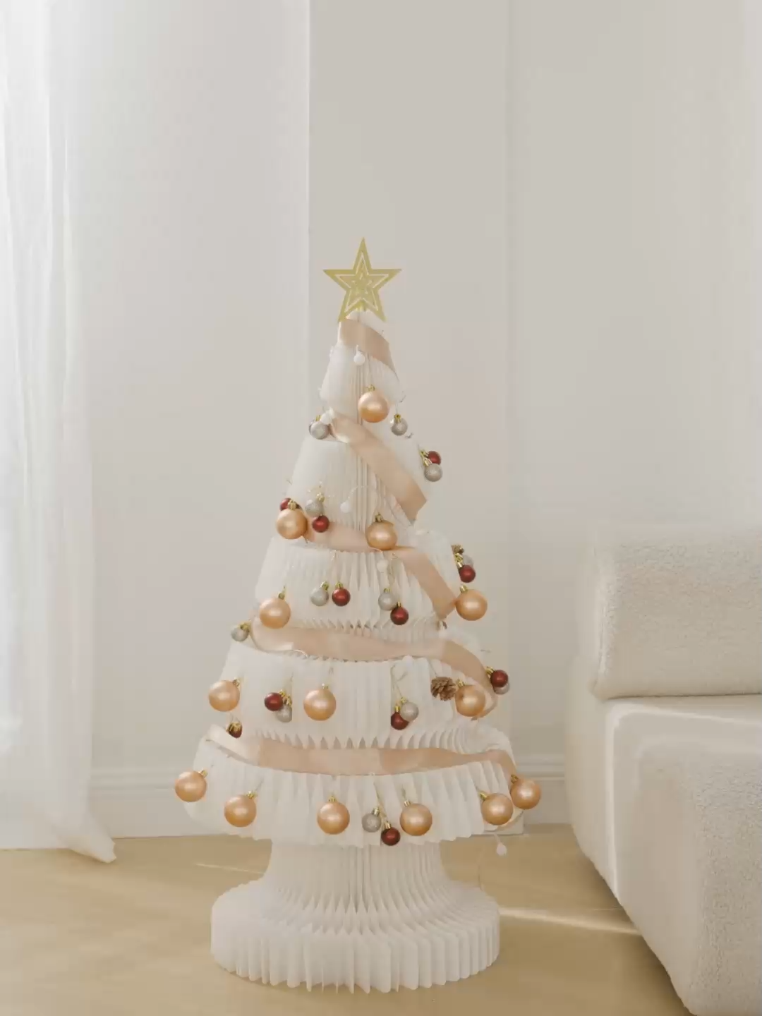紙製クリスマスツリー
