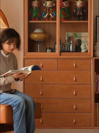 チェリー材 大容量組み合わせ棚