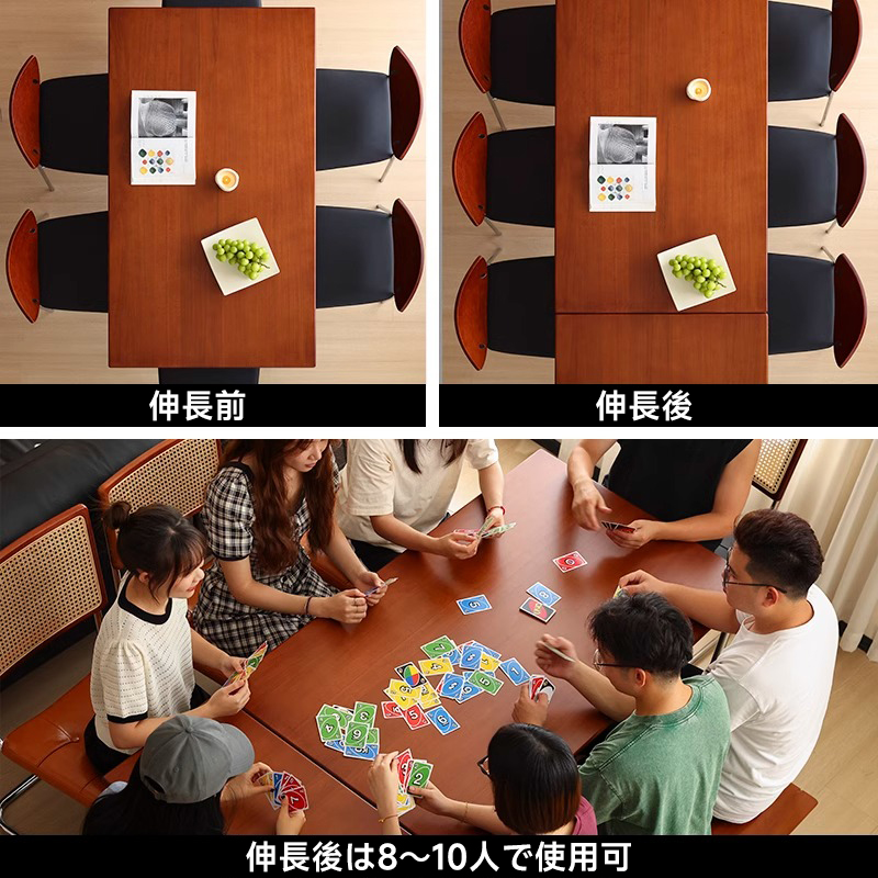 【OUTLET品】Woody Prime Vintage Box ツゲ材伸縮式ダイニングテーブル