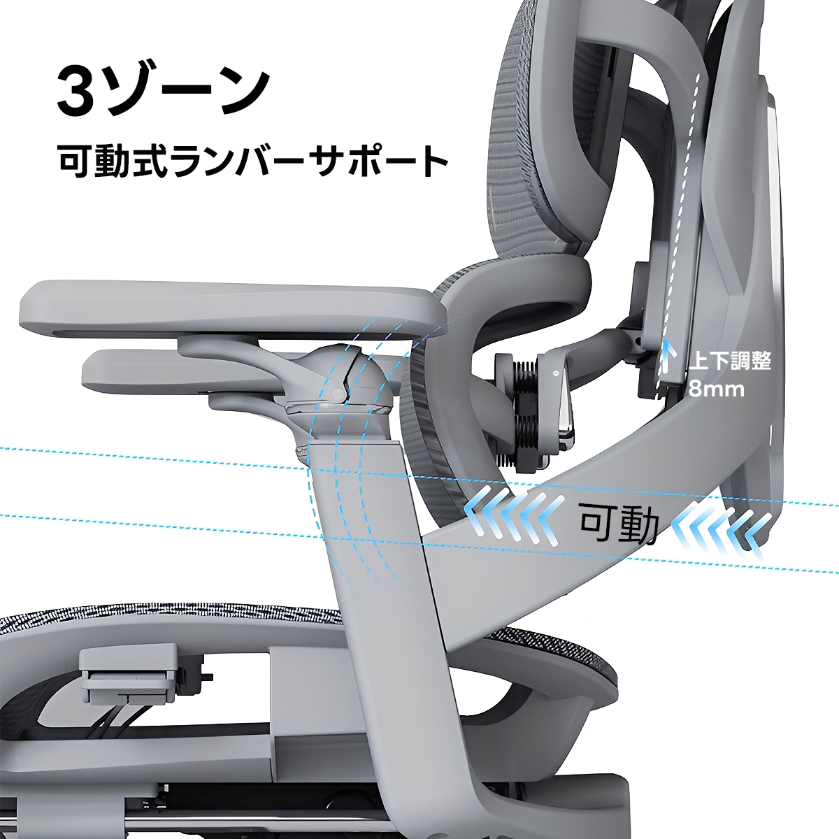 マルチサポートオフィスチェア | 快適な長時間作業をサポート – CAGUUU