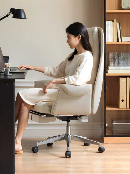 モダンレザーワークチェア