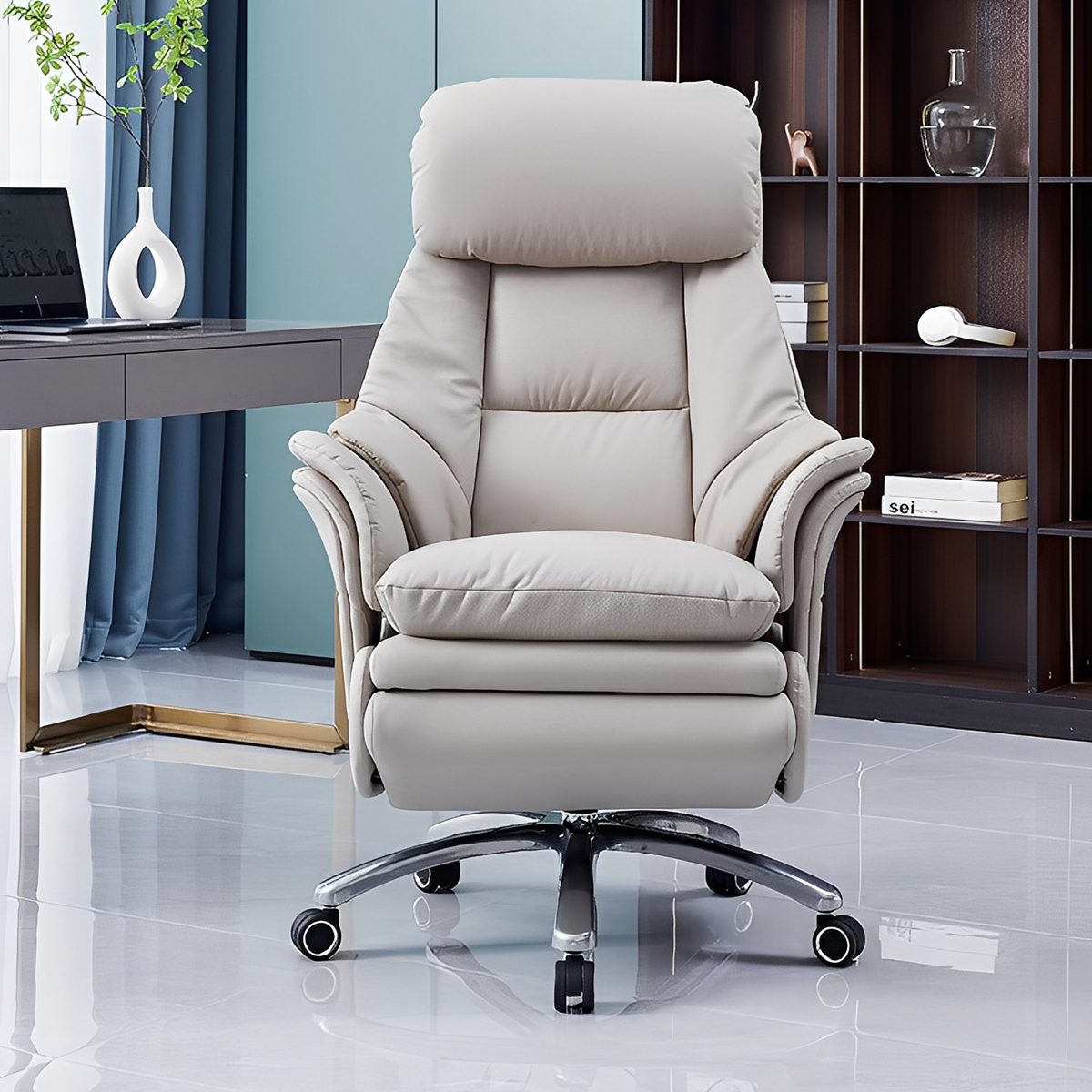 シンプルロッキングデスクチェア