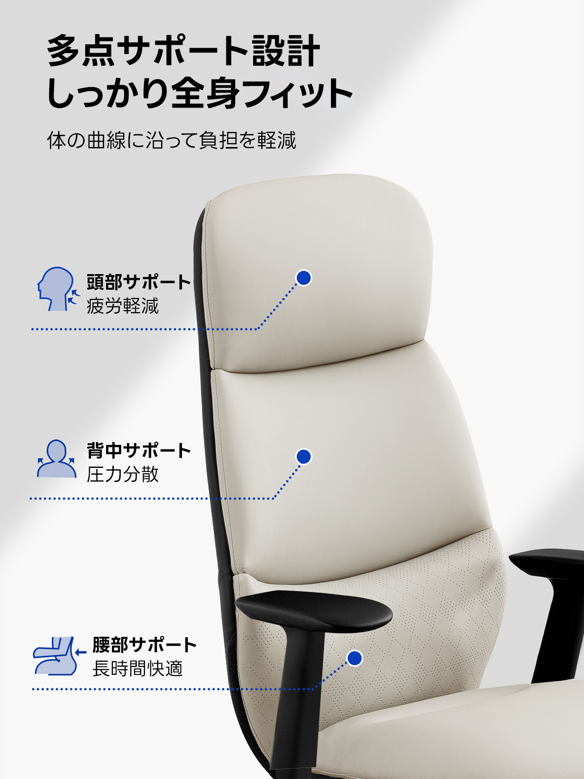 モダンハイバックオフィスチェア