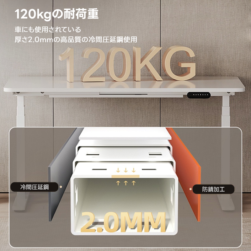 スマート電動昇降式ワークデスク