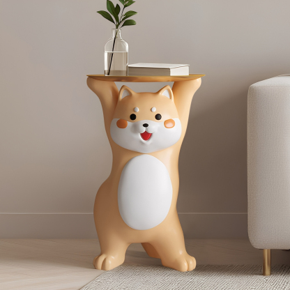 柴犬デザイン サイドテーブル 楽天市場】キャットサイドテーブル 柴犬デザイン 3タイプ 猫 柴犬 樹脂