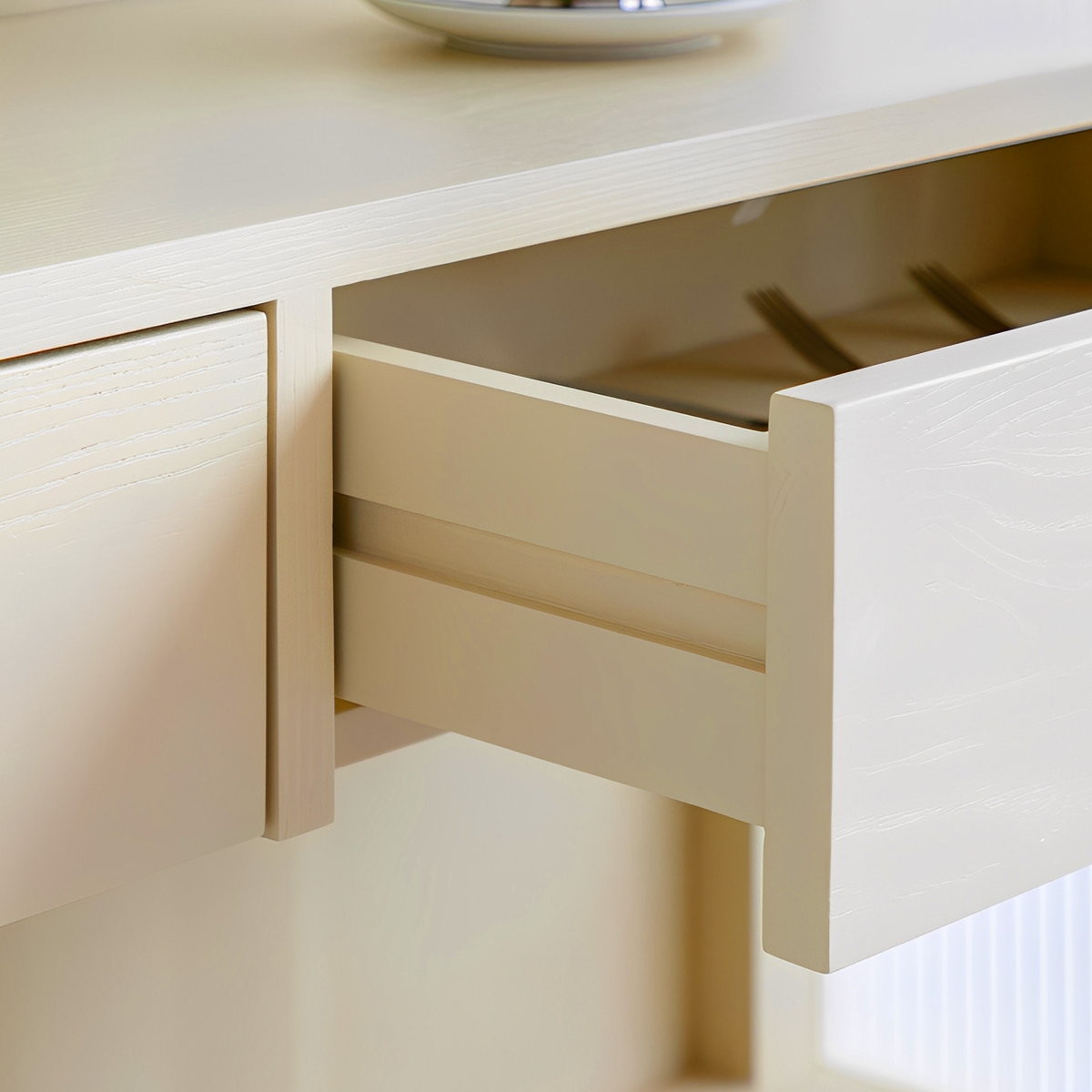 リブガラスサイドキャビネット