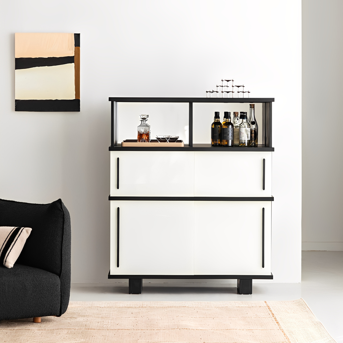 モノトーンミラーキャビネット