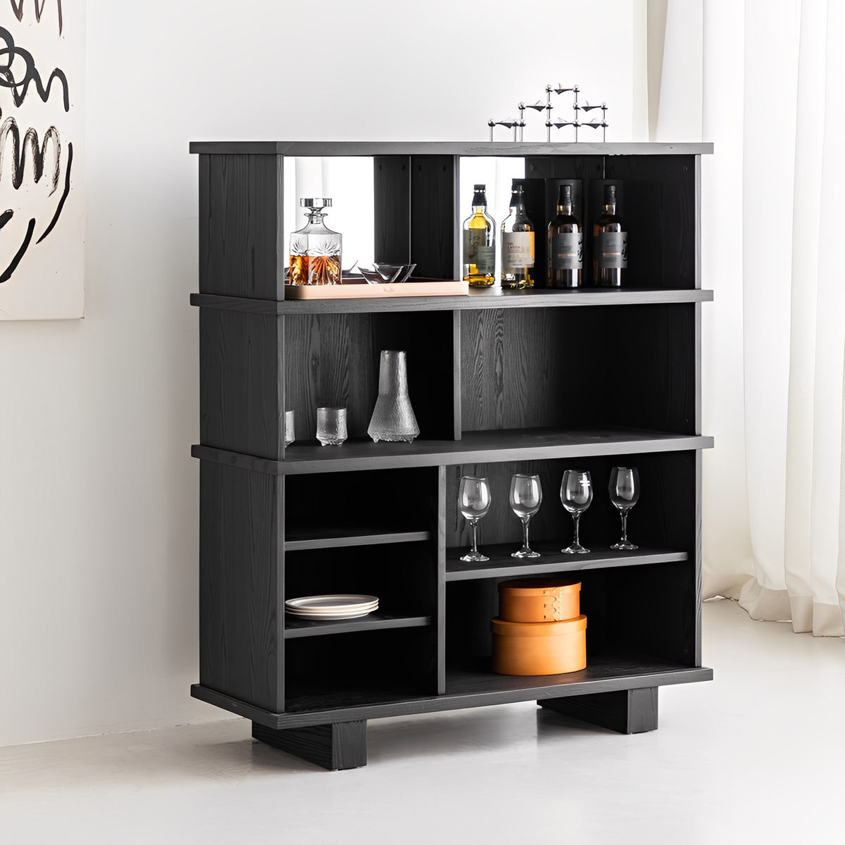 モノトーンミラーキャビネット