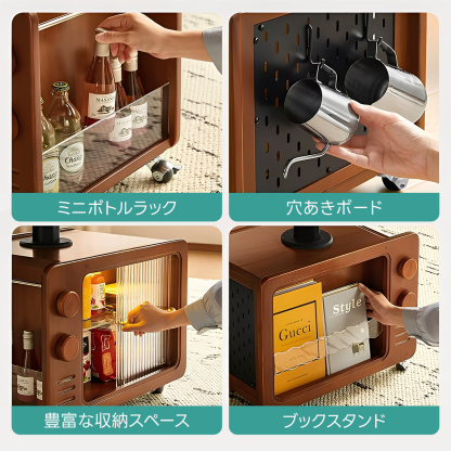 コンパクトウッド昇降テーブル