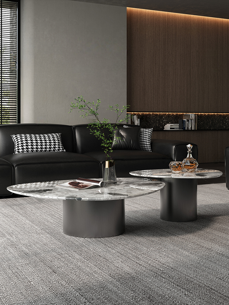 Crate＆Barrel 天然大理石　周るテーブル Crate＆Barrel 天然大理石周るテーブル
